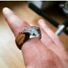 Bague en bois époxy