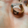 Bague en bois époxy